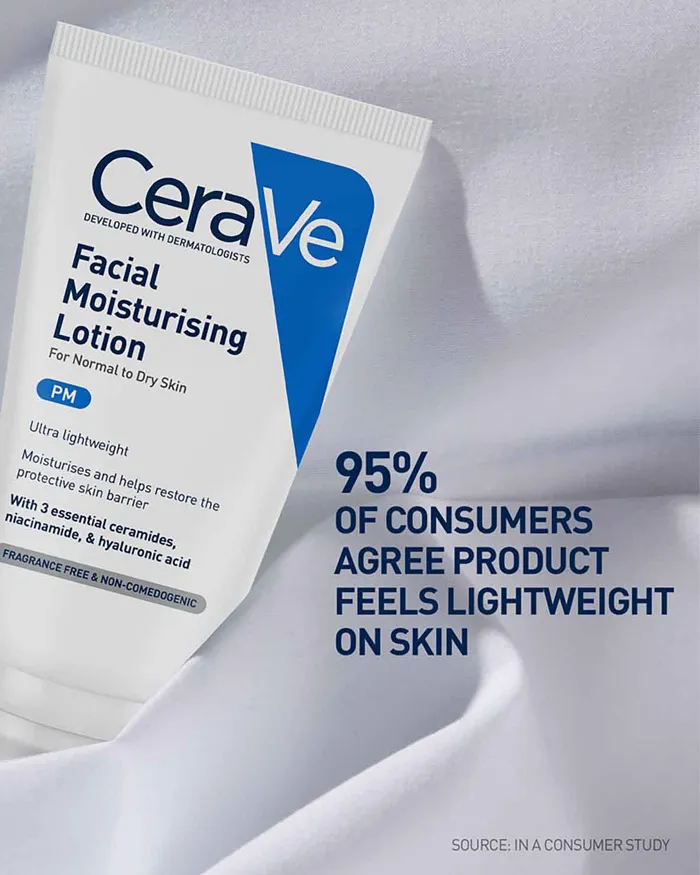 Ceramides PM Facial Moisturising Lotion | Night Cream | CeraVe India